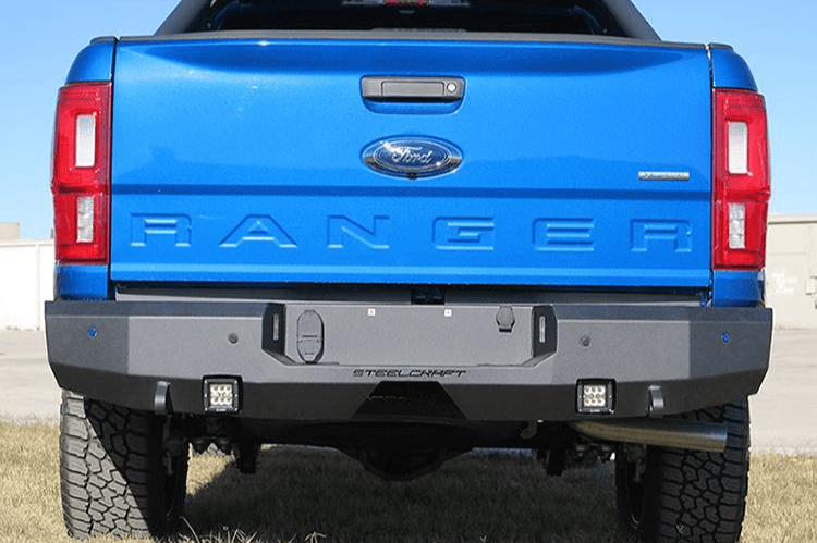 Steelcraft Ford Ranger 2019-2023 Fortis Rear Bumper Fine Textured Black - 76-21340