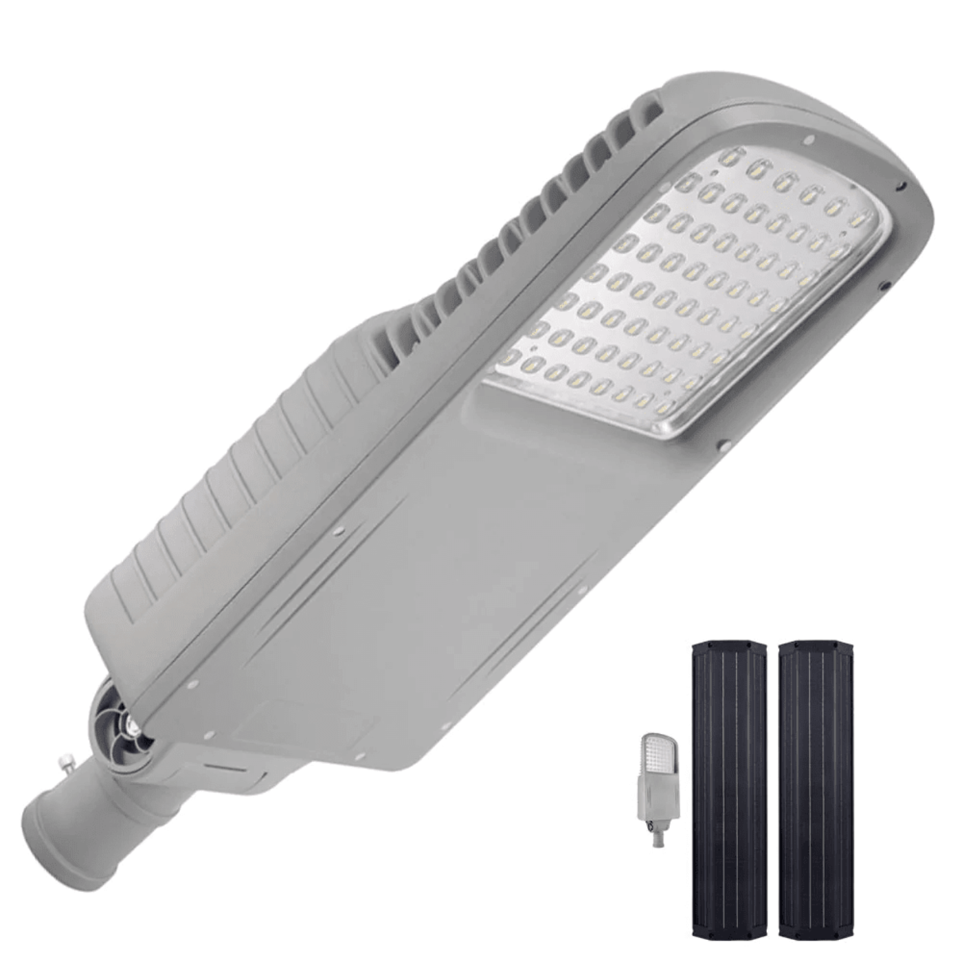 Solar LED Street Light 50 Watt 6200 Lumens 5000K | Smart Street Light Built In Bluetooth | All in One SE Street Light - AVS-CYS-50W
