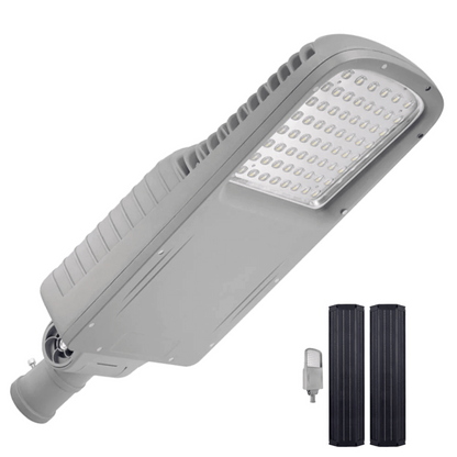 Solar LED Street Light 50 Watt 6200 Lumens 5000K | Smart Street Light Built In Bluetooth | All in One SE Street Light - AVS-CYS-50W