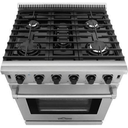 Thor Kitchen 30 in. Propane Gas Range, Range Hood, Dishwasher and Refrigerator, AP-LRG3001ULP-3