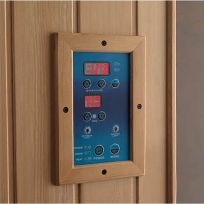 Golden Designs Full Spectrum Infrared Sauna with Himalayan Salt Bar - Reserve Edition