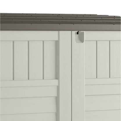 Suncast 53 x 31.5 x 45.5" Resin Storage Shed w/ Reinforced Floor, Ivory (2 Pack) - 111743