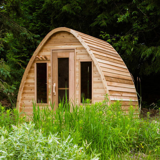Dundalk LeisureCraft Knotty Cedar POD Sauna - SLCKCPODS