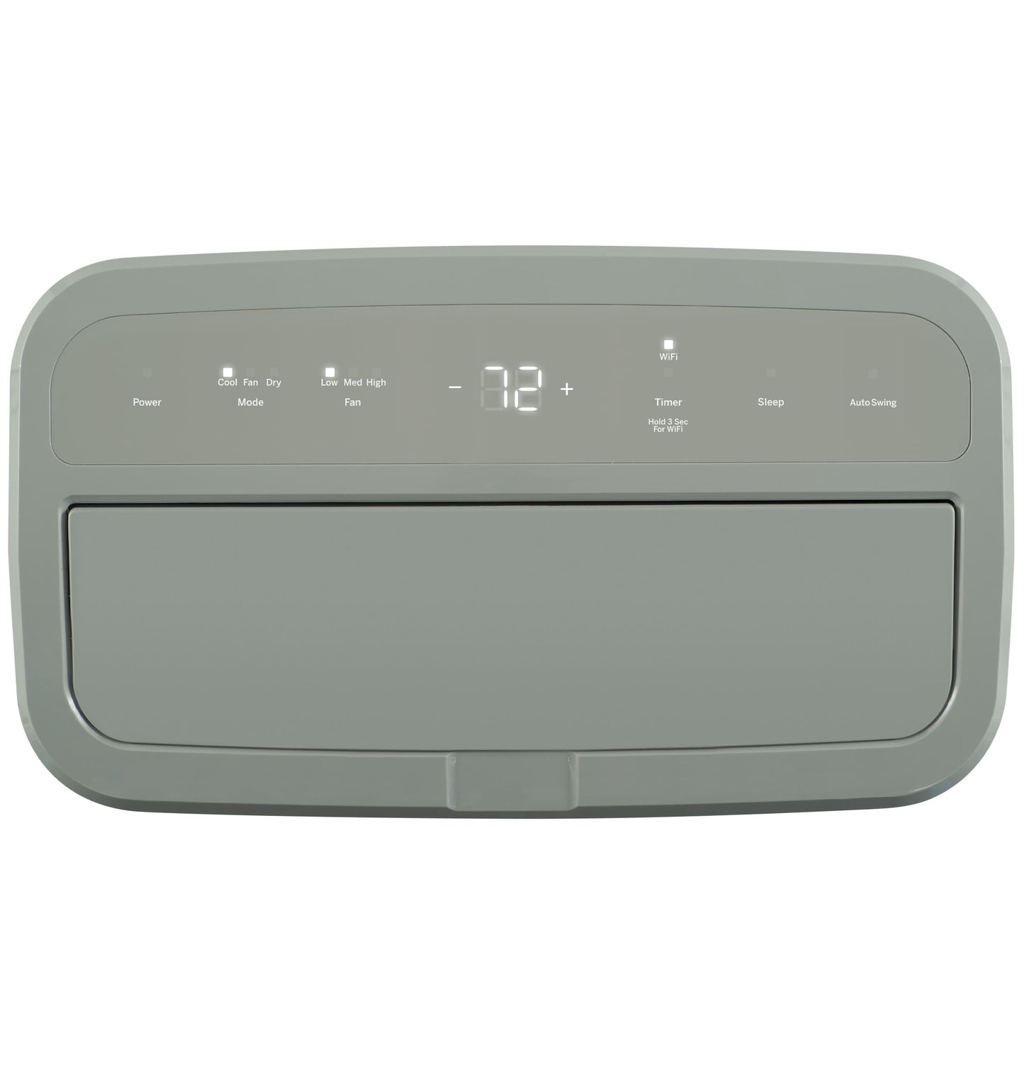 GE APPLIANCES APWD07JASG GE(R) 7,500 BTU Smart Portable Air Conditioner with Dehumidifier and Remote, Grey - APWD07JASG-KT