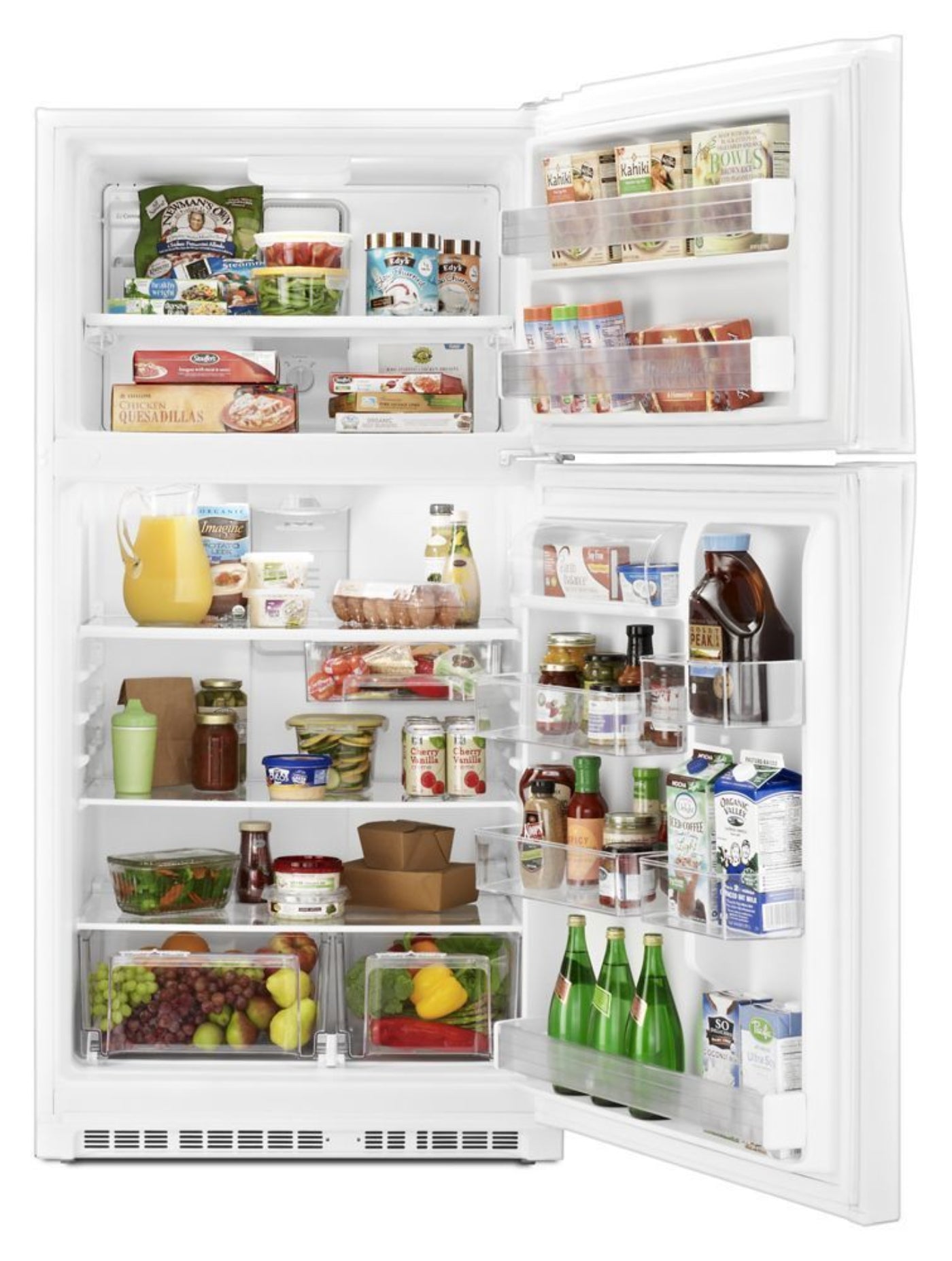 WHIRLPOOL 33-inch Wide Top Freezer Refrigerator - 21 cu. ft. - WRT511SZDW-KT