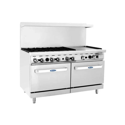 Atosa AGR-6B24G-LP 60" CookRite Range Liquid Propane Gas with 24" Griddle - AGR-6B24G-LP