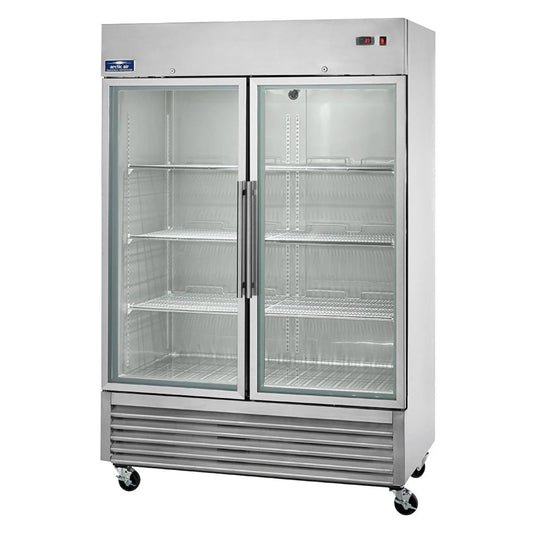 Arctic Air AGR49 54" Double Glass Door Reach-In Refrigerator - AGR49
