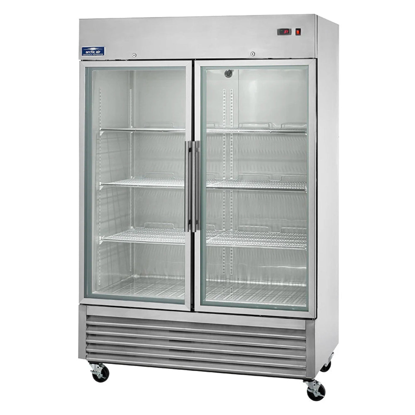 Arctic Air AGR49 54" Double Glass Door Reach-In Refrigerator - AGR49