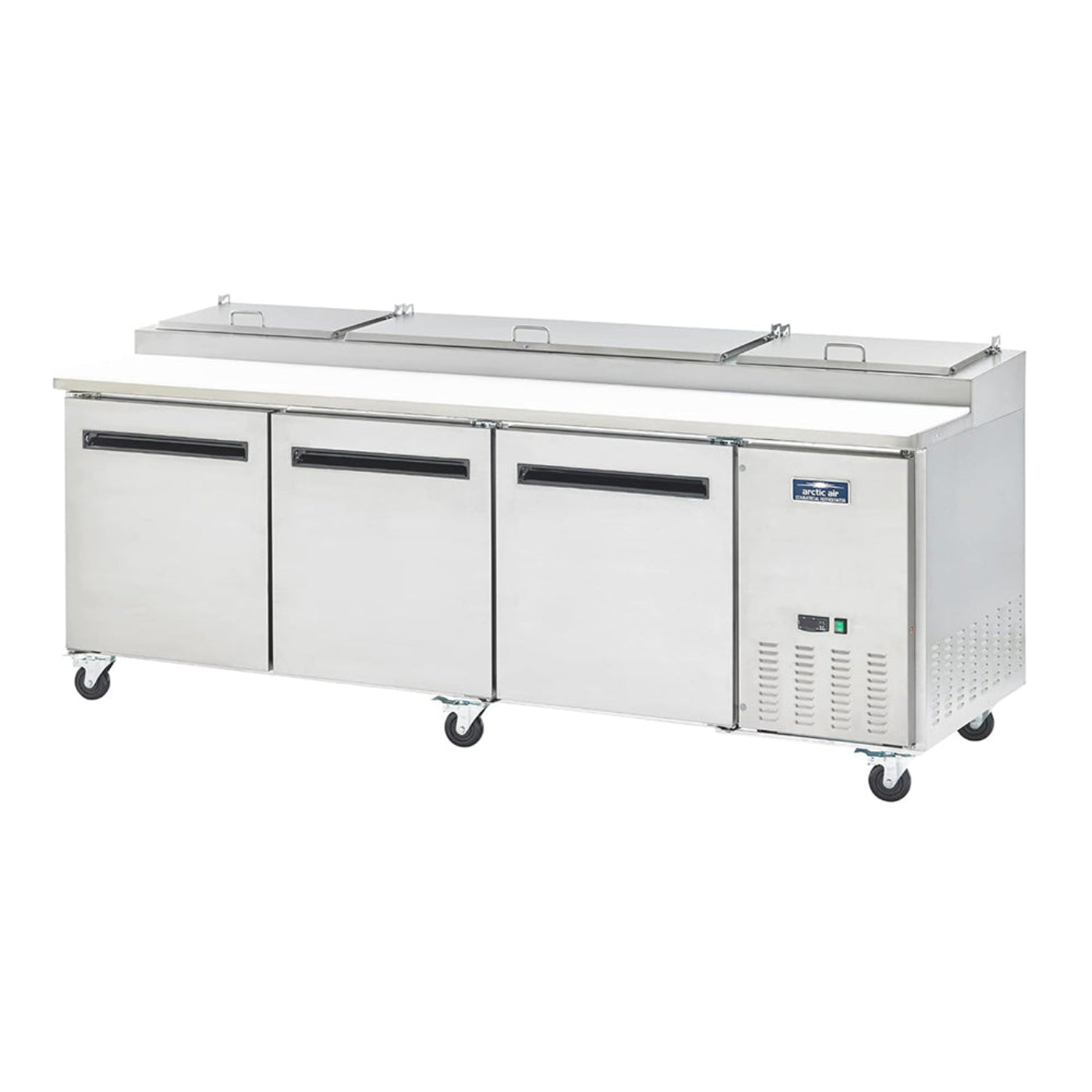 Arctic Air APP94R 94" Triple Door Stainless Steel Pizza Prep Table - APP94R