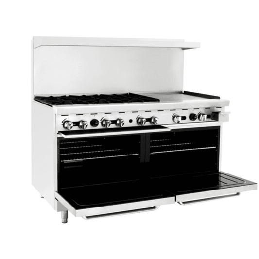 Atosa AGR-6B24G-LP 60" CookRite Range Liquid Propane Gas with 24" Griddle - AGR-6B24G-LP