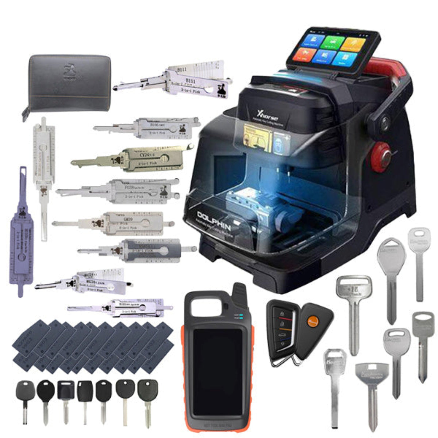 Xhorse Beginner Cut & Programming Bundle - Dolphin II XP-005L + VVDI Key Tool MAX Pro - AUTO101TRAIN+CUT+PROGRAM