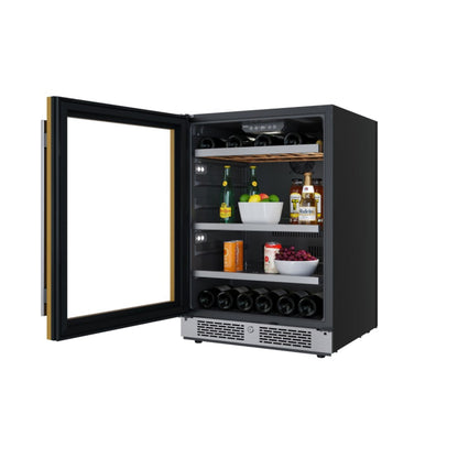 Avallon 24 Inch Wide 14 Bottle Capacity and 82 Can Capacity Panel Ready Wine and Beverage Cooler - AWBC242SGLH - AWBC242SGLH