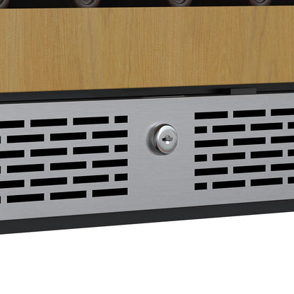 Avallon 24 Inch Wide 53 Bottle Capacity Single Zone Wine Cooler with Left Swing Door - AWC242SPRGLH
