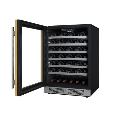 Avallon 24 Inch Wide 53 Bottle Capacity Single Zone Wine Cooler with Left Swing Door - AWC242SPRGLH