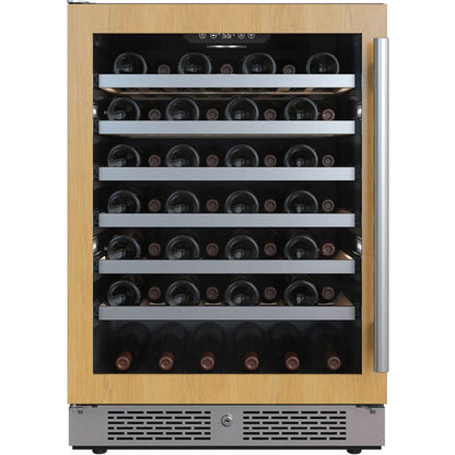 Avallon 24 Inch Wide 53 Bottle Capacity Single Zone Wine Cooler with Left Swing Door - AWC242SPRGLH