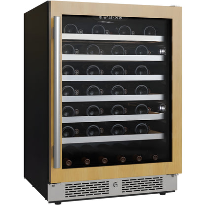 Avallon 24 Inch Wide 53 Bottle Capacity Single Zone Wine Cooler with Right Swing Door - AWC242SPRGRH