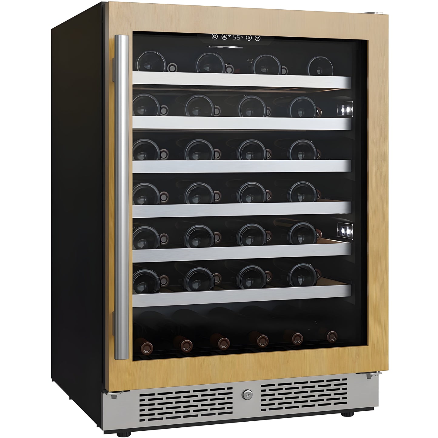 Avallon 24 Inch Wide 53 Bottle Capacity Single Zone Wine Cooler with Right Swing Door - AWC242SPRGRH