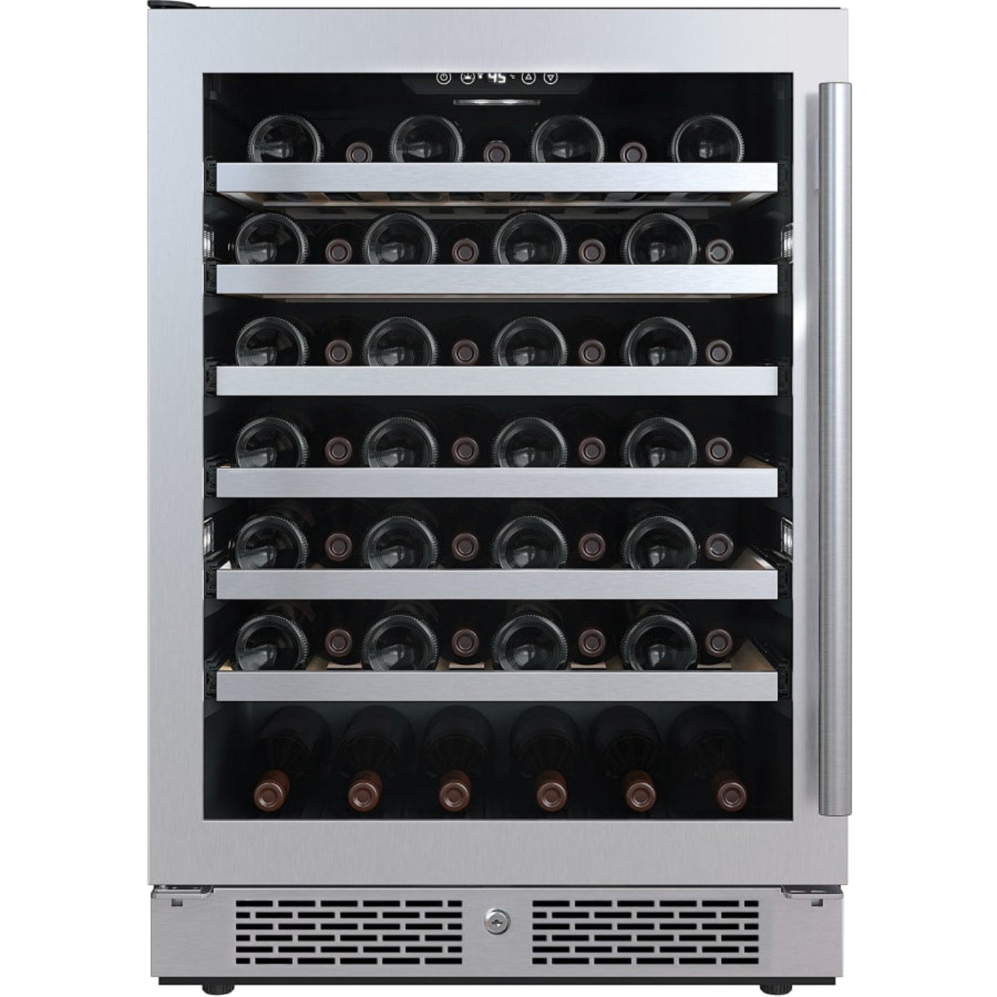 Avallon 24 Inch Wide 53 Bottle Capacity Single Zone Wine Cooler with Left Swing Door - AWC242SPRGLH