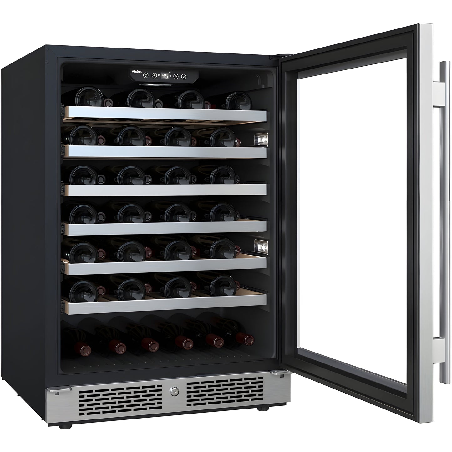 Avallon 24 Inch Wide 53 Bottle Capacity Single Zone Wine Cooler with Right Swing Door - AWC242SZRH