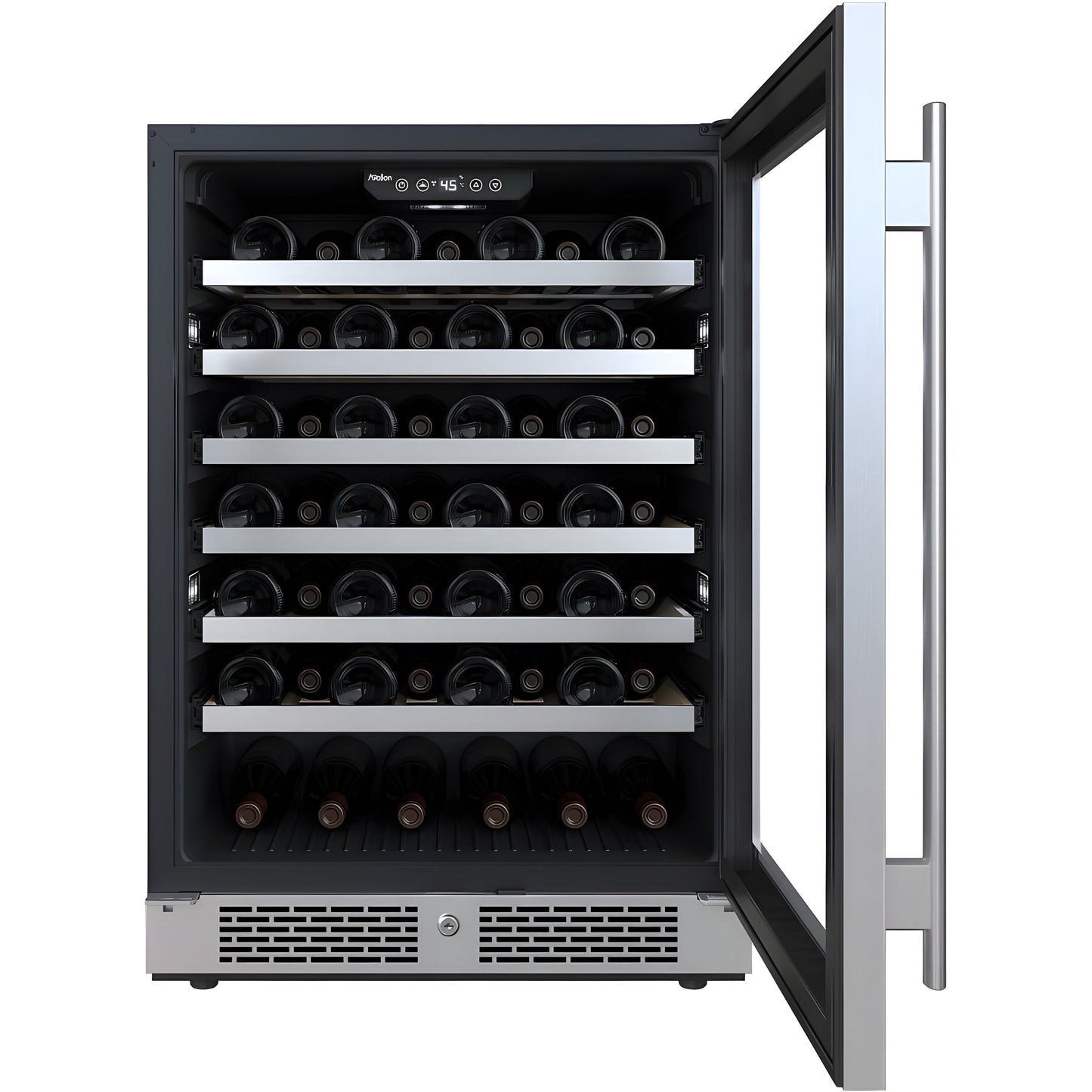Avallon 24 Inch Wide 53 Bottle Capacity Single Zone Wine Cooler with Right Swing Door - AWC242SZRH