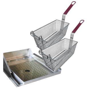 Cal Flame Deep Fryer Accessories Helper Set with Two Fryer Grill Accessories BBQ09902 