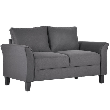 Modway Furniture 3 Piece Set Modern Sofa Conversation Set with Loveseat and Armchair, Gray - BM285795-BENZARA