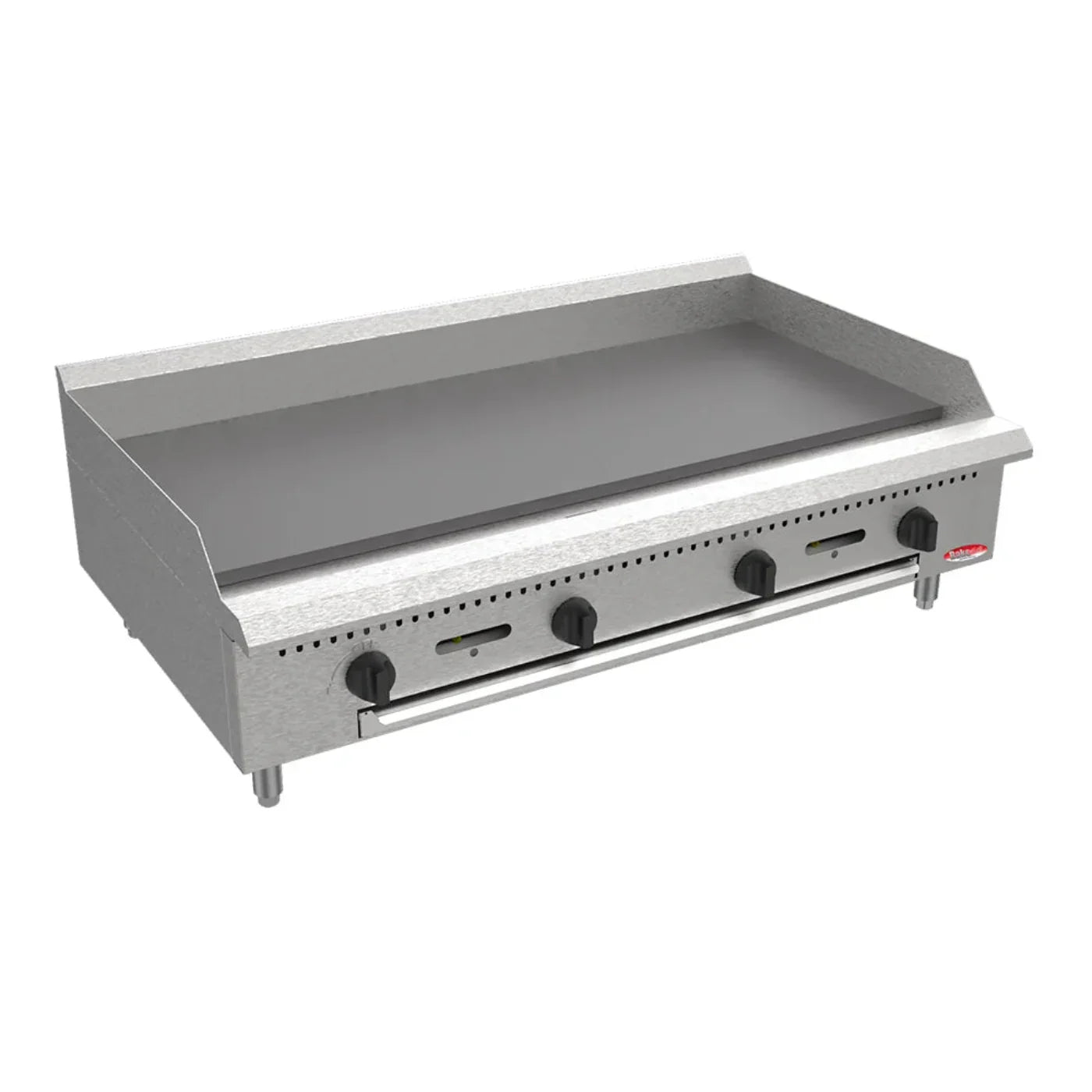 BakeMax 48" Countertop Themostatic Gas Griddle w/ Manual Controls, 120,000 BTU - BATG48
