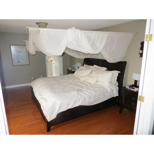 Swiss Shield Bed Canopy Naturell w/ Floor Mat