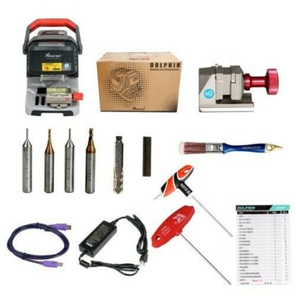 Xhorse - Complete Cut & Programming Bundle - Condor XC Dolphin XP-005 High Sec Portable Key Cutting Machine & VVDI Key Tool PLUS Tablet - XHS-DLPNKTP