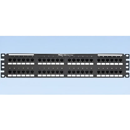 Panduit Punchdown Patch Panel, Cat 5e, Flat, 48 - DP485E88TGY