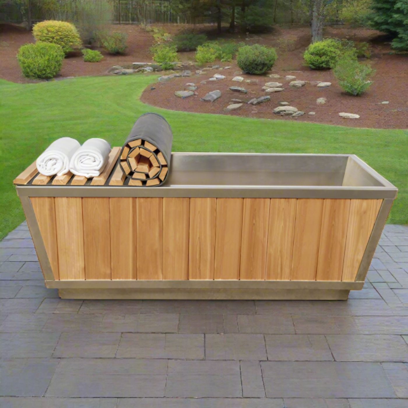 Dundalk LeisureCraft The Glacier Cold Plunge Tub - Clear Red Cedar - DLGLACIER-NOTUB