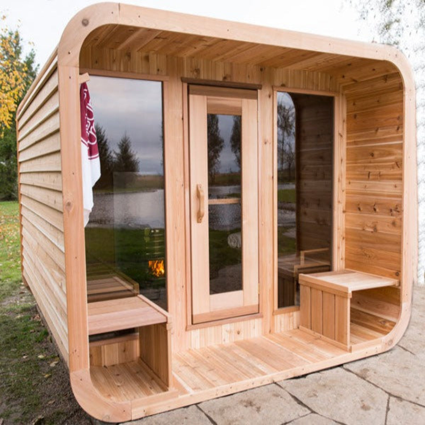 Dundalk Leisure Knotty Cedar Outdoor Luna Sauna - 862LUE