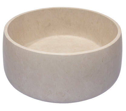 Rounded Vessel Sink in Beige Marble - EB_S057NB-H
