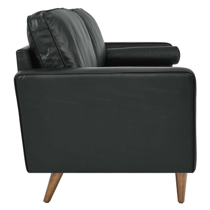 Modway Furniture Valour 88" Leather Sofa - Mid-Century Modern Design with Comfortable Tufted Style and Easy Assembly