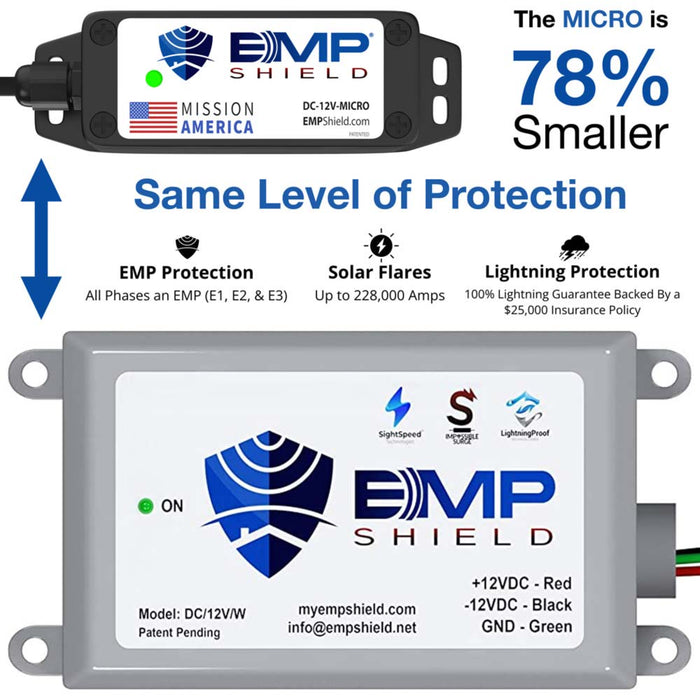 EMP Shield Micro – EMP & Lightning Protection for Vehicles (DC-12V-Micro)