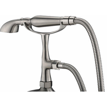 Anzzi Tugela 3-Handle Claw Foot Tub Faucet with Hand Shower FS-AZ0052 - FS-AZ0052BN