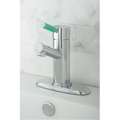 Kingston Brass Green Eden Single Handle Lavatory Faucet with Cover Plate