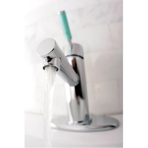 Kingston Brass Green Eden Single Handle Lavatory Faucet with Cover Plate
