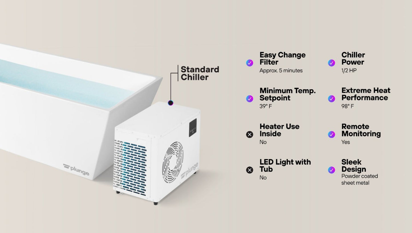 The Plunge Original Cold Plunge Tub - EVOLVE-XL-ST-COLD