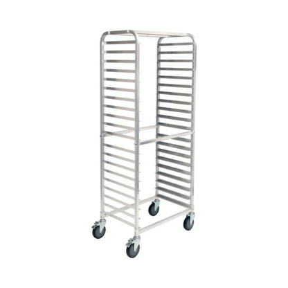 Winco ALRS-20BK 20 Tier Knocked Down Side-Load Sheet Pan Rack - WNALRS-20BK