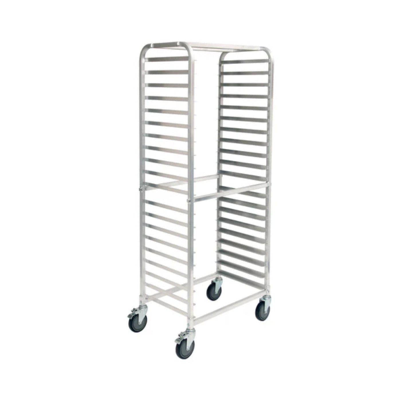 Winco ALRS-20BK 20 Tier Knocked Down Side-Load Sheet Pan Rack - WNALRS-20BK