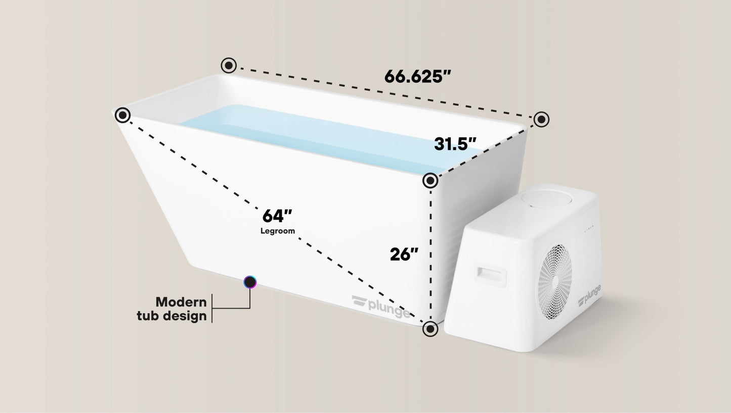 The Plunge Original Cold Plunge Tub - EVOLVE-XL-ST-COLD