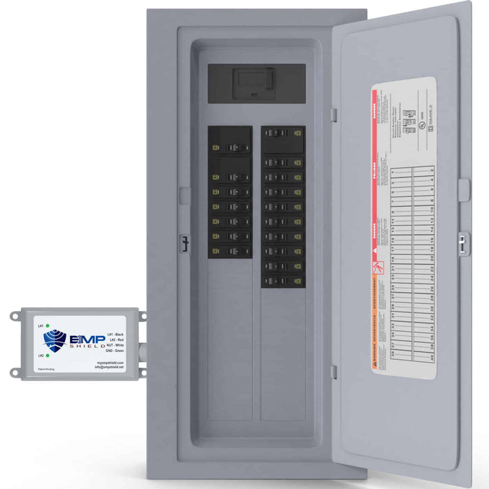 EMP Shield for Breaker Box that Extends from Wall | Home EMP & Lightning Protection + CME Defense (SP-120-240-W)