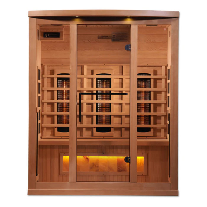 Golden Designs Full Spectrum Infrared Sauna with Himalayan Salt Bar - Reserve Edition