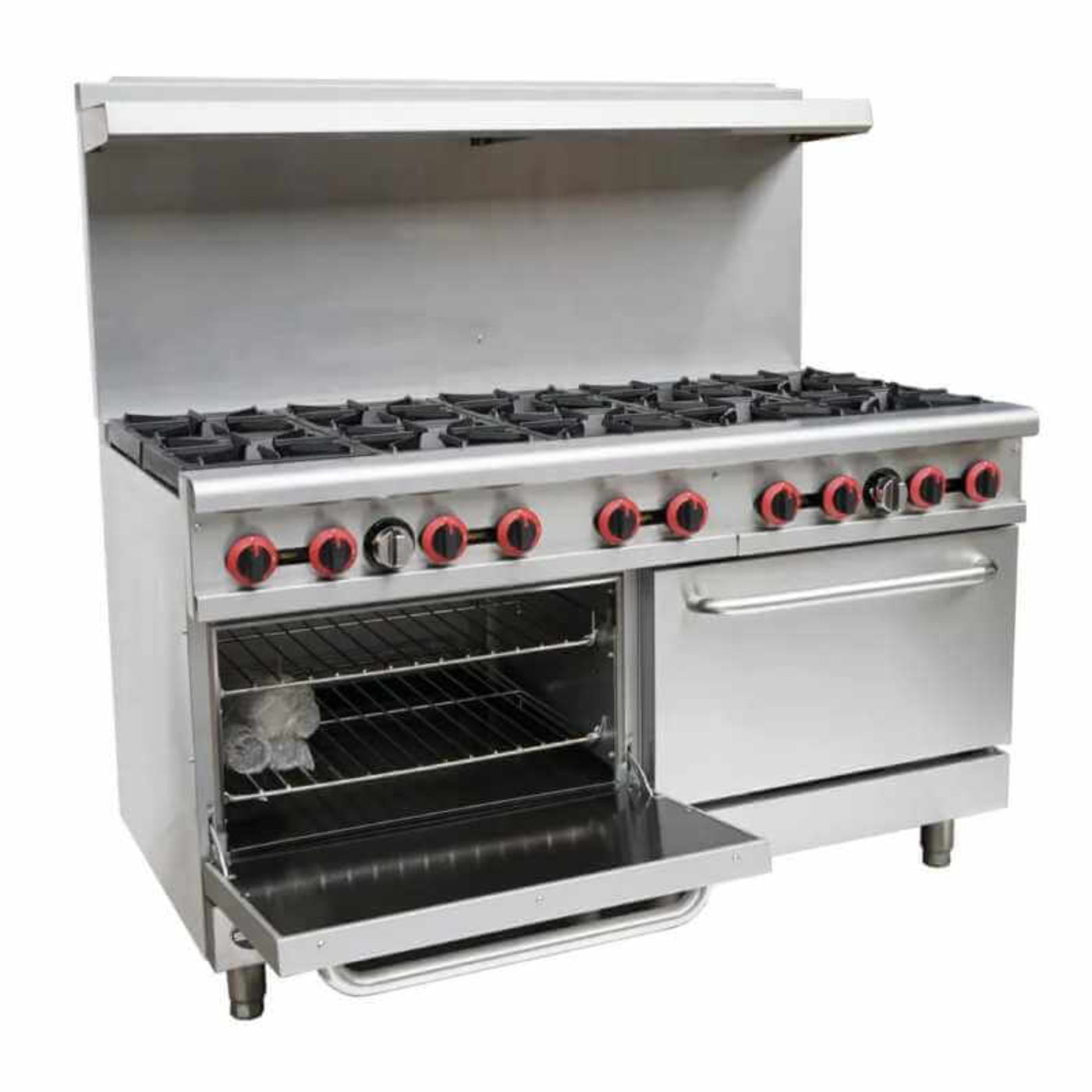 Saba - GR-60 Commercial 60" 10 Burners Oven Range Natural Gas - GR-60