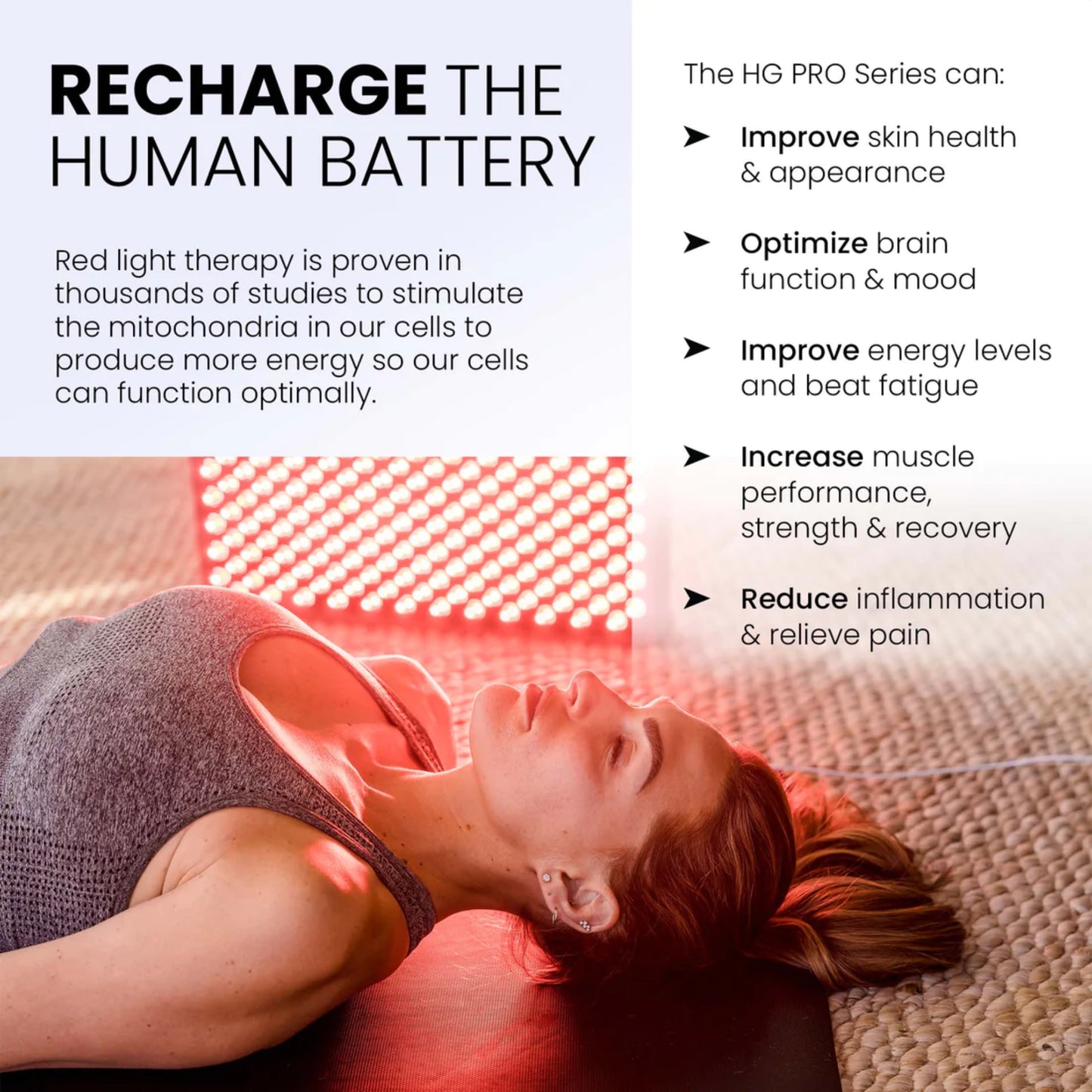 Hooga Health PRO750 Red Light Therapy Panel