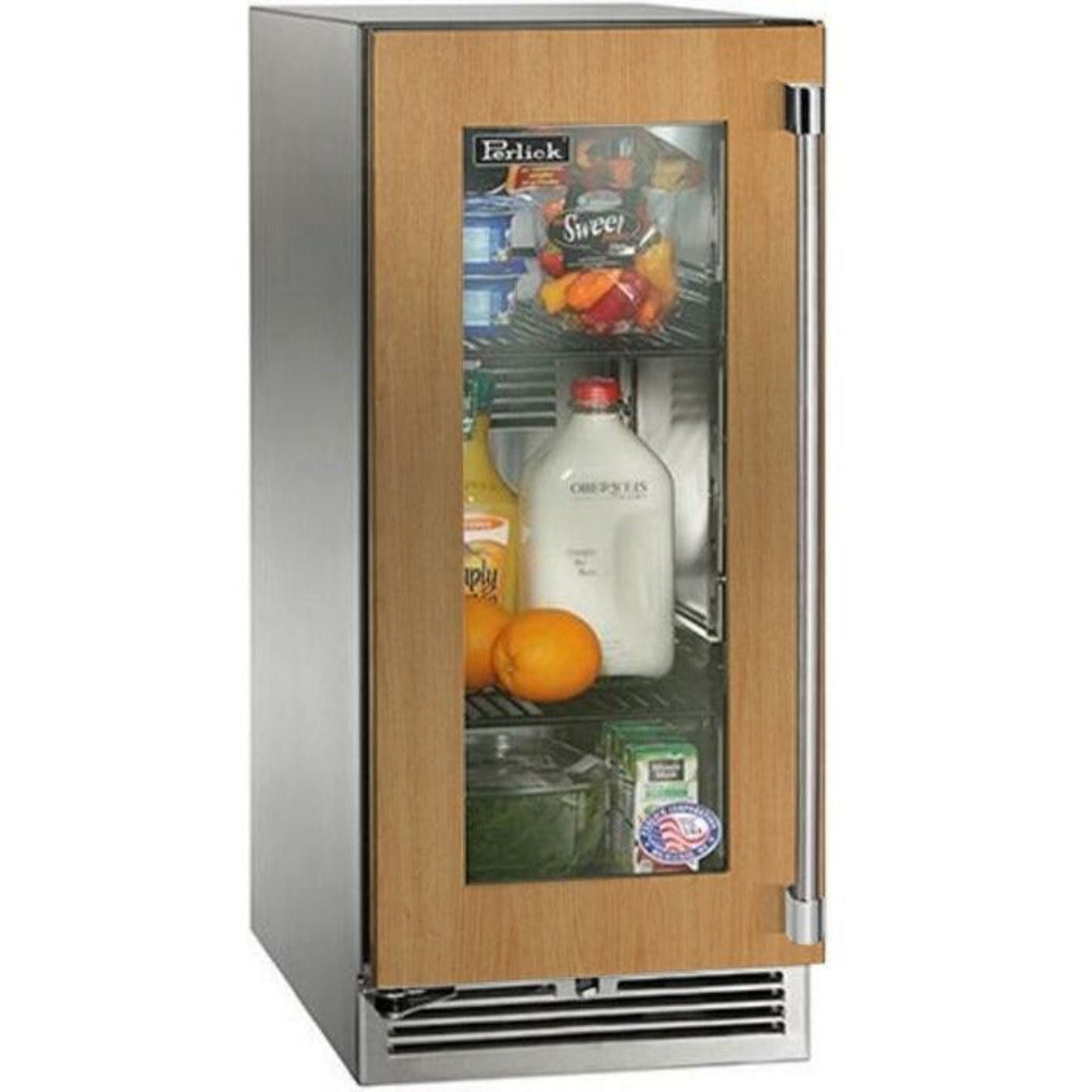 Perlick 15" Outdoor Refrigerator with 2.8 cu. ft. Capacity, Built-in Undercounter Panel Ready Door - HP15RO-4-4