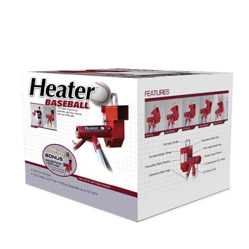 Heater Real Baseball Machine With Auto Ballfeeder - HTR6000BBCR