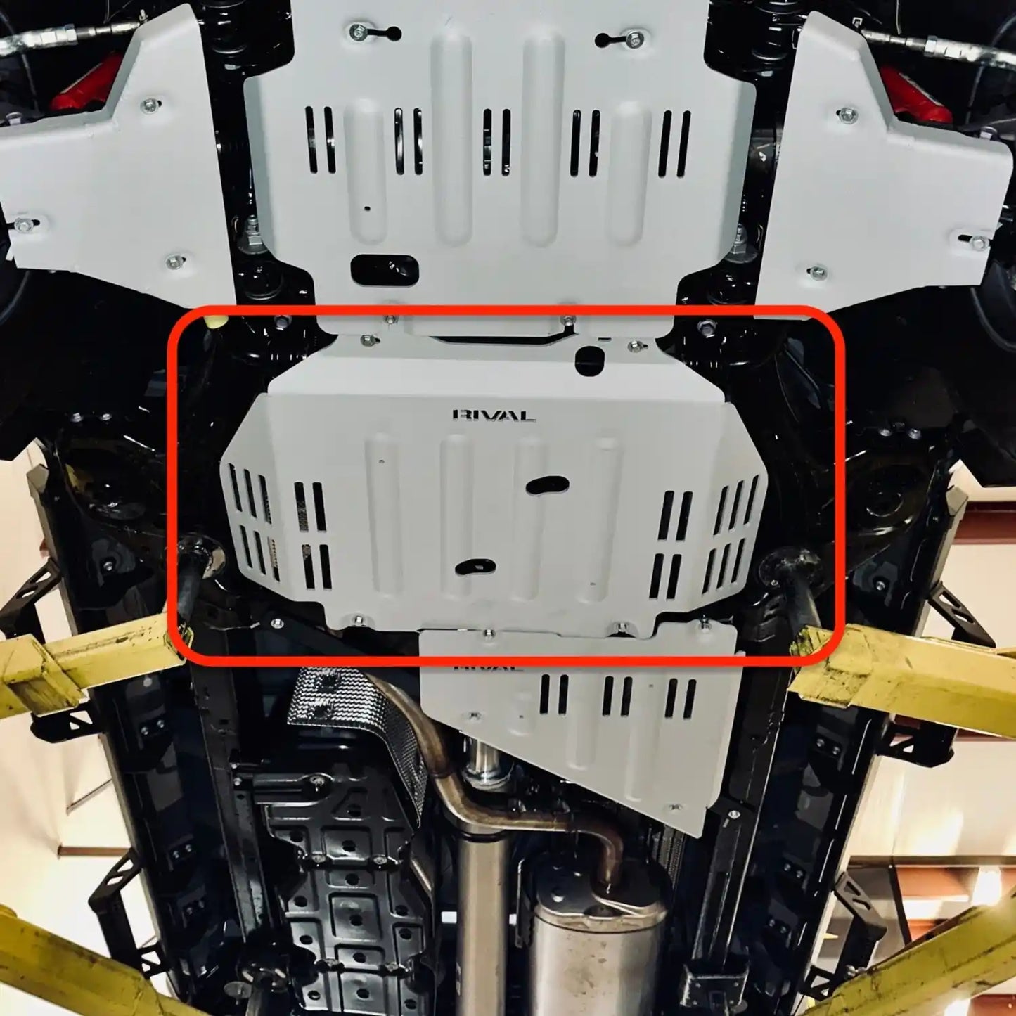 RIVAL Aluminum Transmission Skid Plate 2024+ Tacoma 4Gen 4WD 2WD Except Hybrid - 2333.9567.2.6