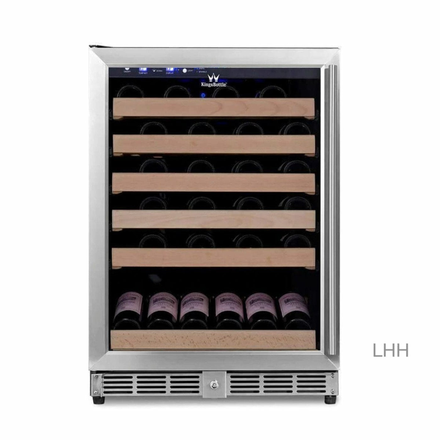 Kings Bottle 46 Bottle 24 Inch Under Counter Wine Fridge Built In - KBU50WX